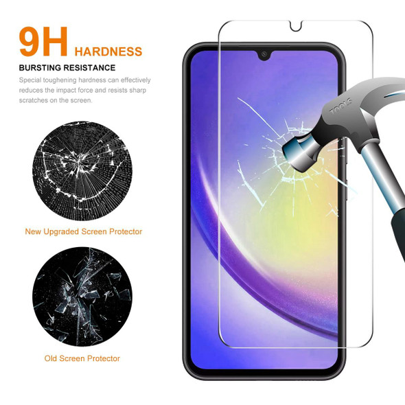 For Samsung Galaxy A25 5G 10pcs ENKAY 0.26mm 9H 2.5D High Aluminum-silicon Tempered Glass Film