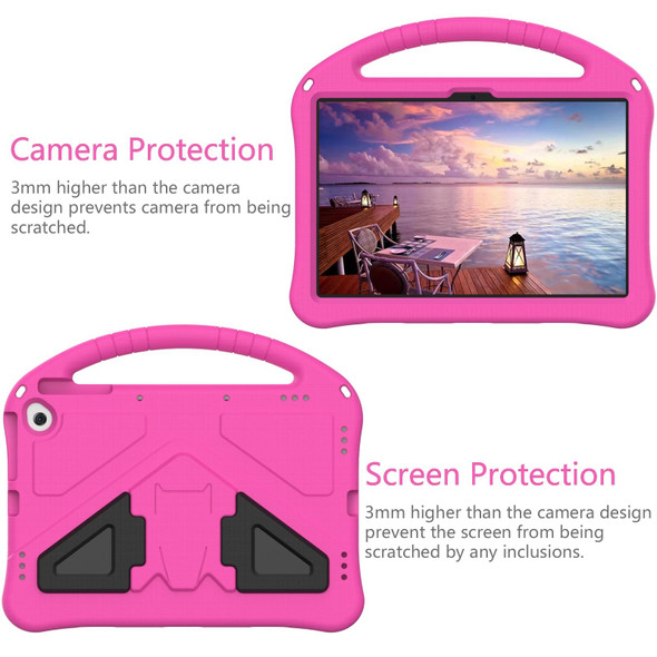 For Google Pixel Tablet 11 2023 EVA Shockproof Tablet Case with Holder(RoseRed)