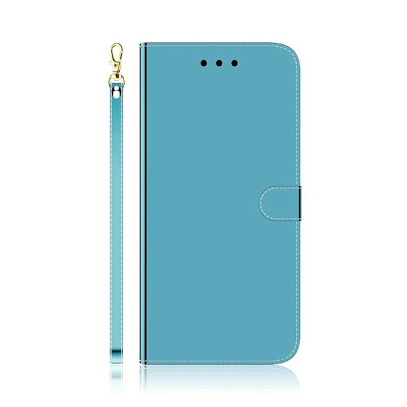 For Tecno Camon 20 Pro 4G / 20 Imitated Mirror Surface Leatherette Phone Case(Blue)