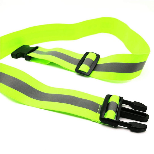 3 PCS Outdoor Adjustable Night Running And Cycling Reflective Waistband, Specification: 4cm Width(Orange Red)