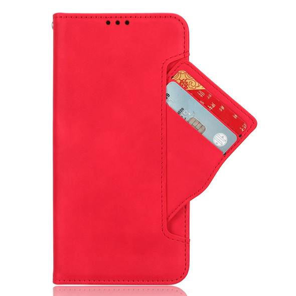 For ZTE Axon 40 Lite Skin Feel Calf Texture Card Slots Leather Phone Case(Red)