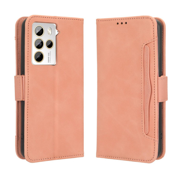 For HTC U23 / U23 Pro Skin Feel Calf Texture Card Slots Leatherette Phone Case(Pink)