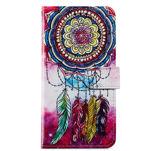 For Samsung Galaxy A25 5G Colored Drawing Leatherette Phone Case(Dreamcatcher)