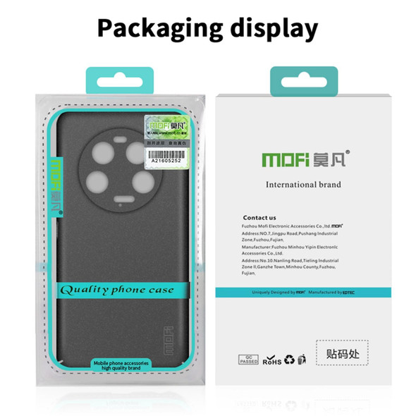 For Xiaomi 13 Ultra MOFI Fandun Series Frosted PC Ultra-thin All-inclusive Phone Case(Gray)