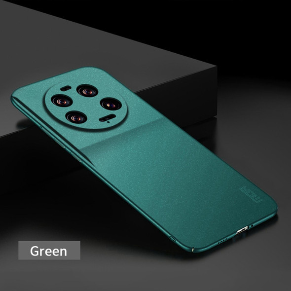 For Xiaomi 13 Ultra MOFI Fandun Series Frosted PC Ultra-thin All-inclusive Phone Case(Green)