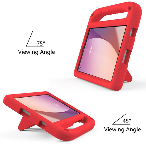 For Lenovo Tab M8 4th Gen Handle Portable EVA Shockproof Tablet Case(Red)