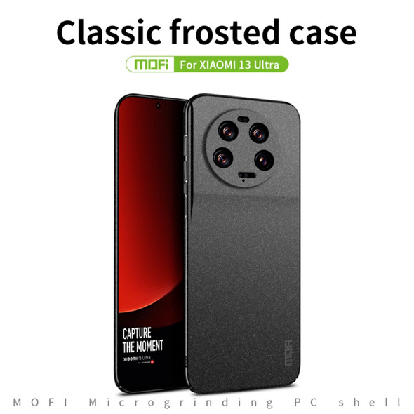 For Xiaomi 13 Ultra MOFI Fandun Series Frosted PC Ultra-thin All-inclusive Phone Case(Red)