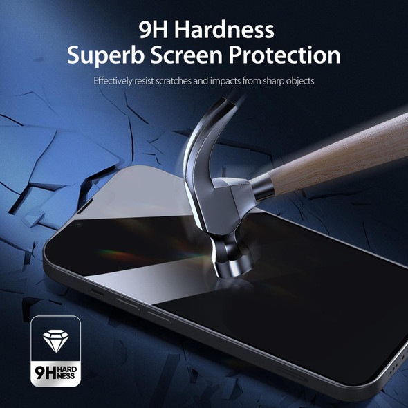 For iPhone 13 mini 5pcs DUX DUCIS 0.33mm 9H High Aluminum Anti-spy HD Tempered Glass Film