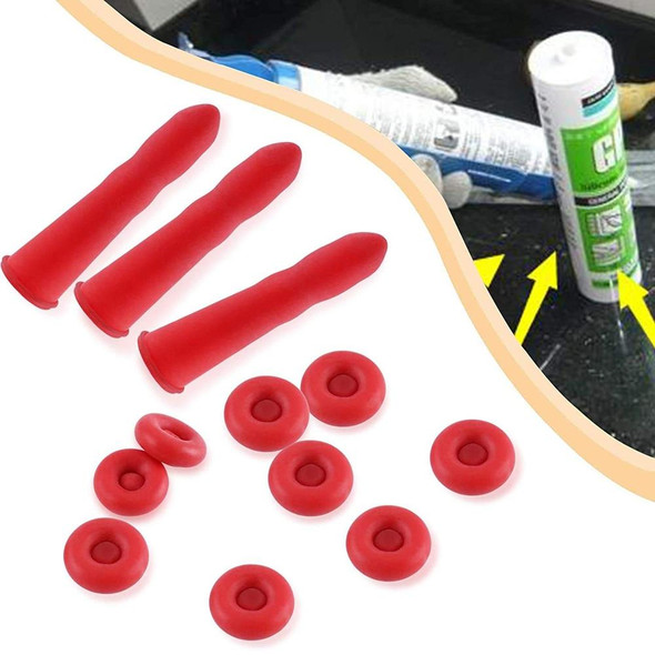 10pcs Glass Glue Nozzle Sealing Cap Leak-proof Sleeve Glass Glue Nozzle Protective Sleeve