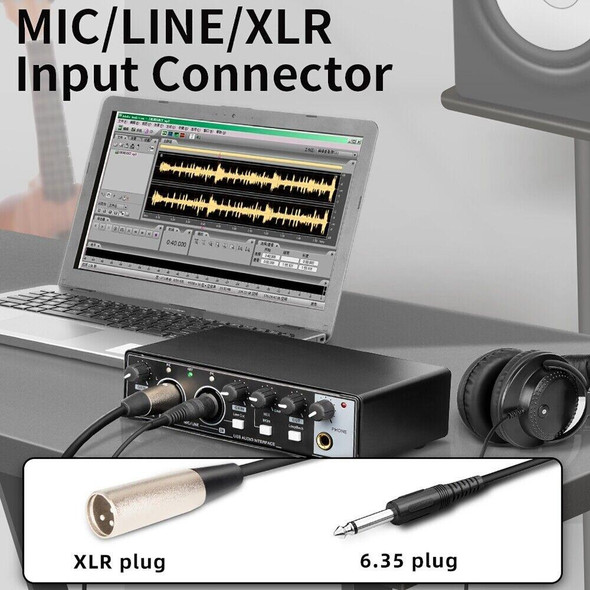 XTUGA M-22D Audio Interface Professional Sound Card