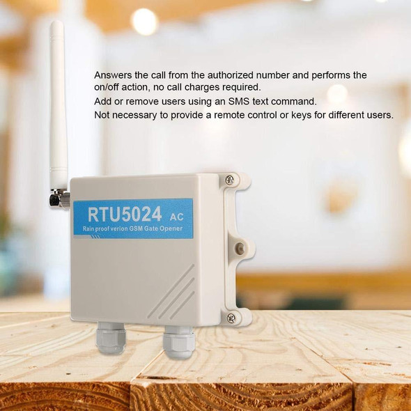 RTU5024 AC100-240V Waterproof Box Version Garage Opener GSM Module