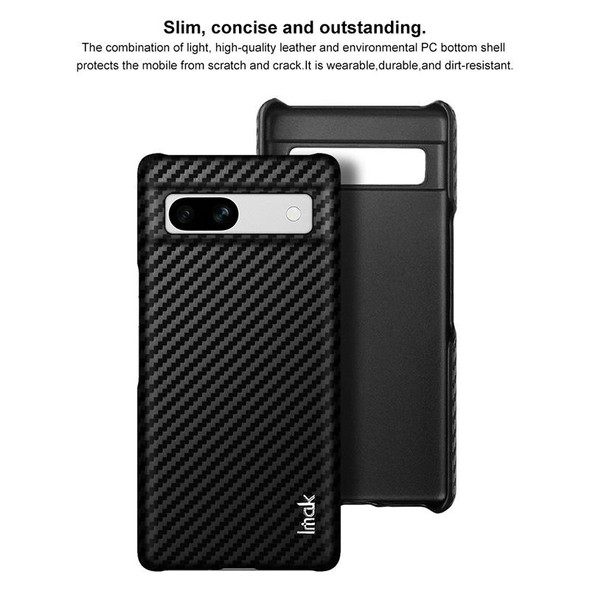For Google Pixel 7a imak Ruiyi Series PU + PC Phone Case(Carbon Fiber Texture)
