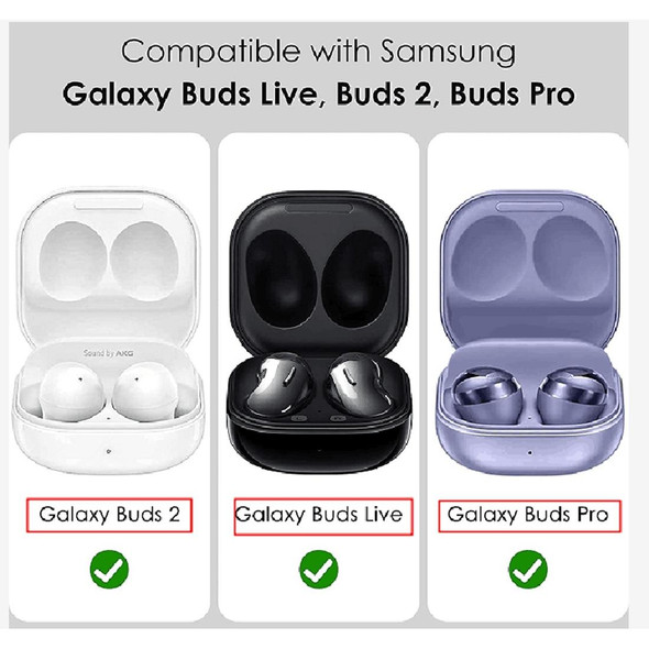 Samsung Galaxy Buds Live / Buds 2 / Buds Pro Thunder Battlegear Anti-fall Earphones Protective Case with Switch(Black Purple)