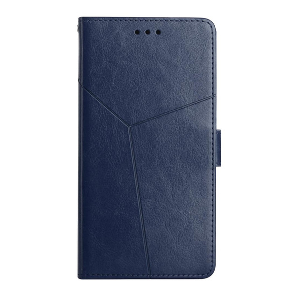 For Honor 90 Y-shaped Pattern Flip Leatherette Phone Case(Blue)