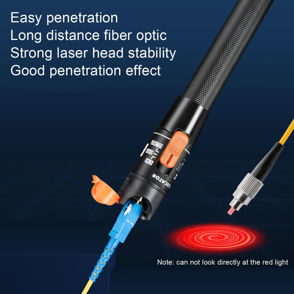 50MW Fiber Red Light Test Pen Red Light Sources Through Optical Pen Optical Fiber Detection
