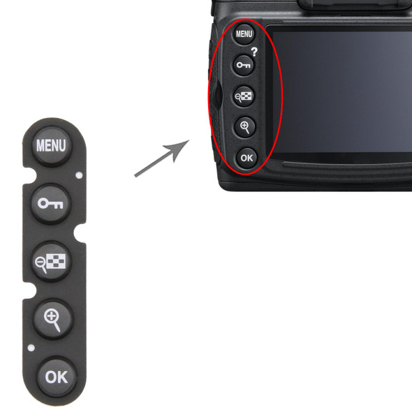 For Nikon D90 Menu Button Cap