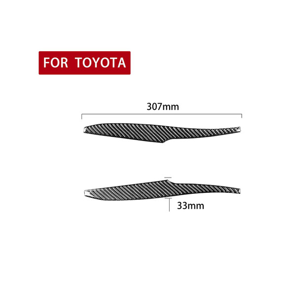 2 PCS / Set Carbon Fiber Car Rearview Mirror Decorative Sticker for Toyota 4Runner 2010-2020