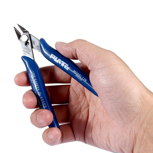 170 Electronic Pliers Diagonal Side Cutting  Cable Wire Cutter Repair Hand Tool(Dark Blue)