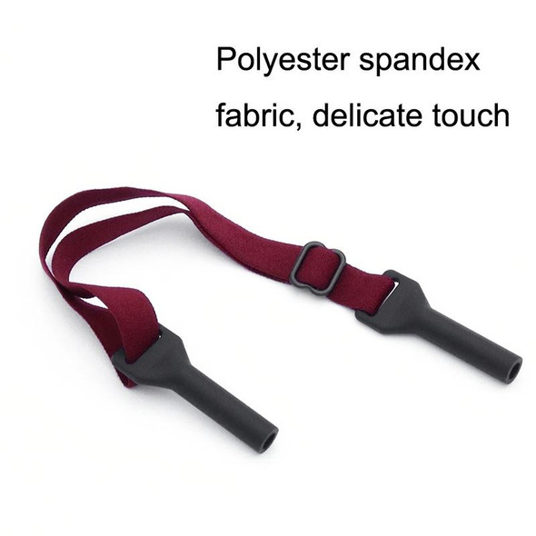 10pcs Long Style Glasses Non-Slip Rope Adjustable Elastic Sports Legs Anti-Drop Fixed Strap(Deep Purple)