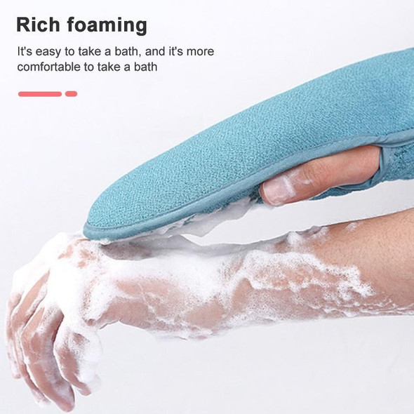 Bath Body Shower Gloves Skin Exfoliating SPA Massage Mitt Lattice Particles Washcloth(Grey White)