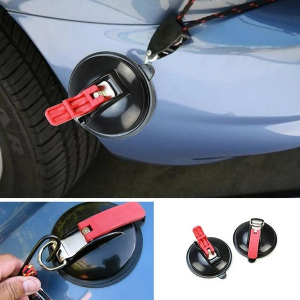 2 PCS Multi-Function Car Straps Power Suction Cup(Red)