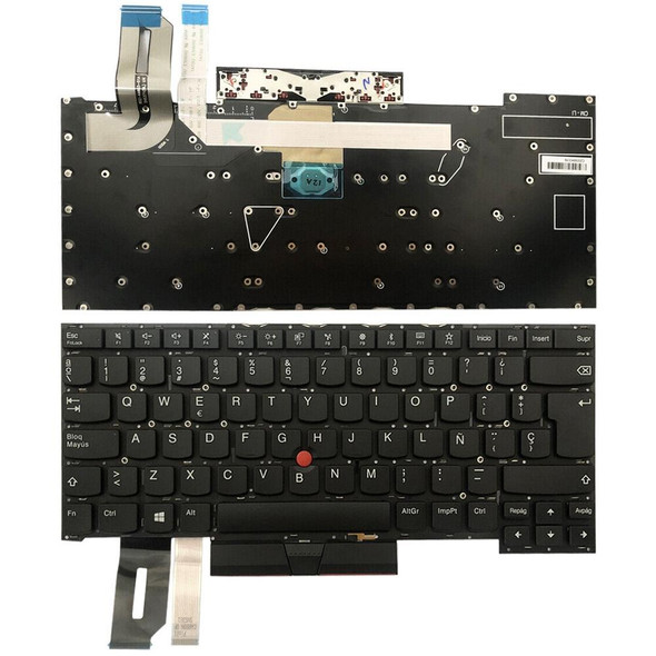 For Lenovo ThinkPad T490s / T495s Spanish Version Backlight Laptop Keyboard