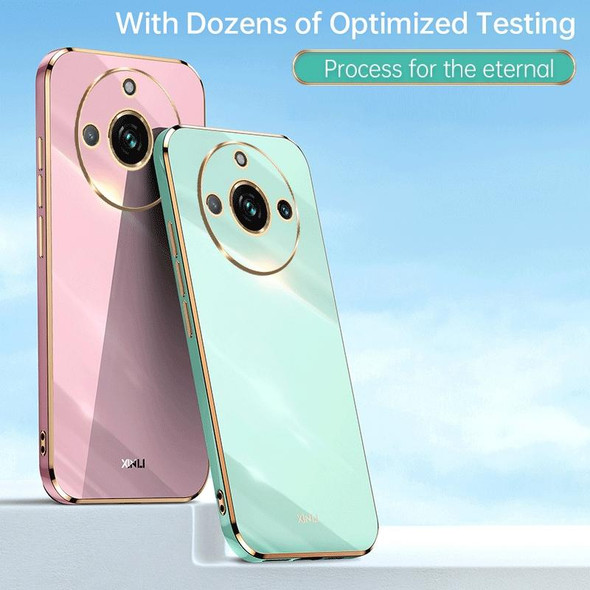 For Realme 11 Pro+ 5G XINLI Straight Edge 6D Electroplate TPU Phone Case(Mint Green)