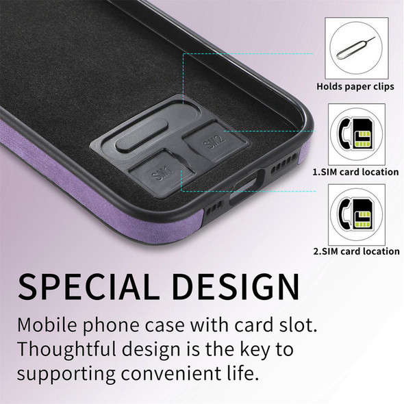 For iPhone 11 Skin-Feel Electroplating TPU Shockproof Phone Case(Purple)