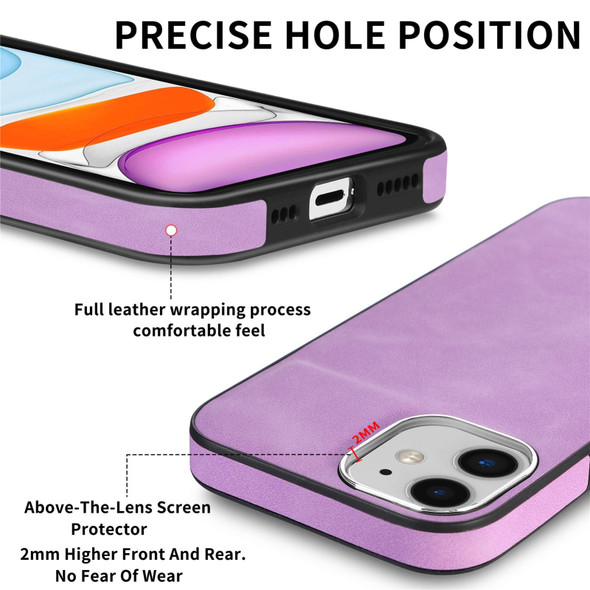 For iPhone 11 Skin-Feel Electroplating TPU Shockproof Phone Case(Purple)