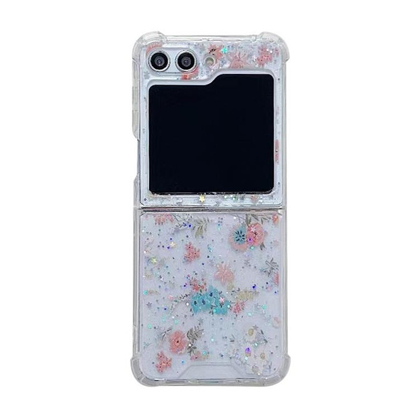 For Samsung Galaxy Z Flip3  Fresh Small Floral Epoxy TPU Phone Case(Beautiful Bouquet 1)