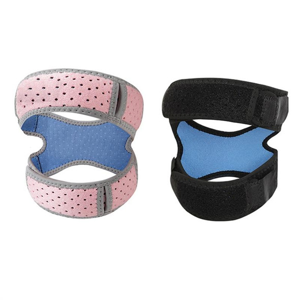 1pcs Blue Summer Pressurized Shock-absorbing Patella Belt Wear-resistant Silicone Outdoor Cycling Basketball Protective Gear