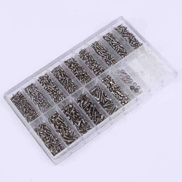 1000 PCS Watch Sunglass Spectacles Screws Nut Repair Kit With a Screwdriver