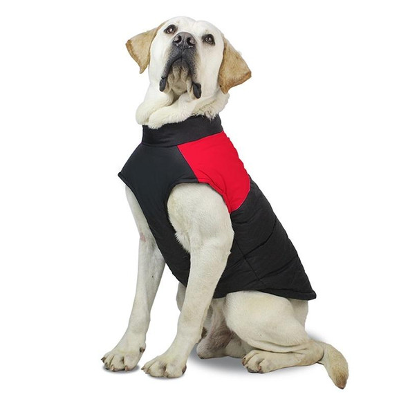 Pet Dog Cotton Vest Ski Suit, Size: XXL, Chest: 54cm, Back Length: 45cm(Red)