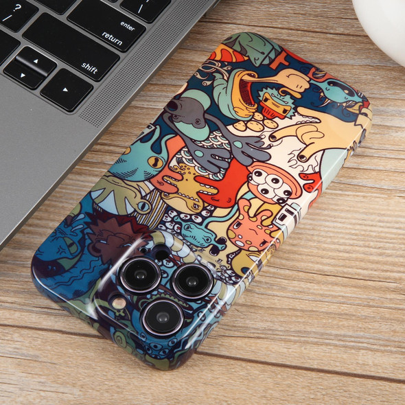 For iPhone 13 mini Dustproof Net Full Coverage PC Phone Case(Animal Party)