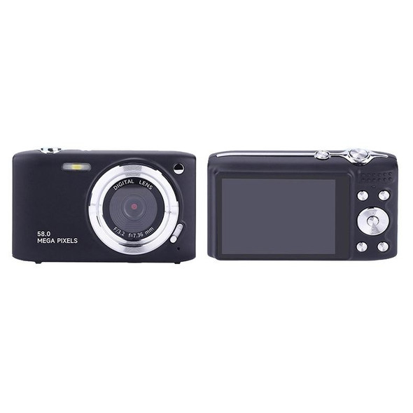 2.88 Inch IPS Screen HD Digital Camera 16X Zoom Portable CCD Camera(Black)