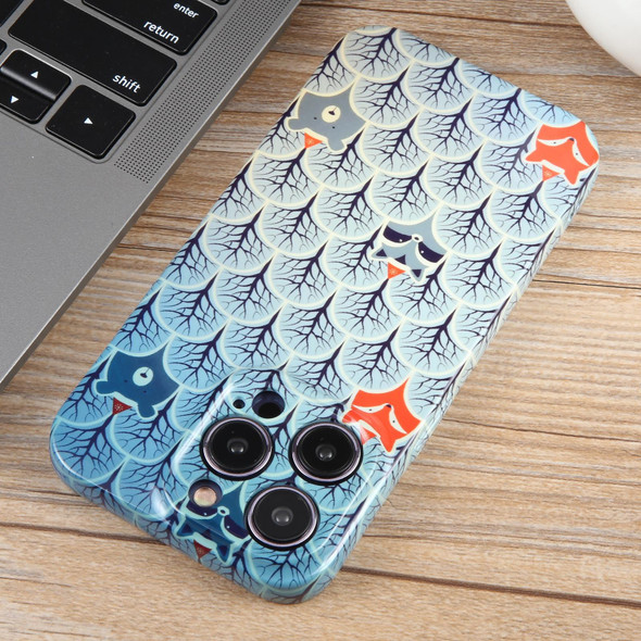 For iPhone 13 mini Dustproof Net Full Coverage PC Phone Case(Animal Forest)