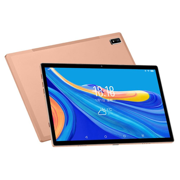BDF P30 4G LTE Tablet PC 10.1 inch, 8GB+256GB, Android 12 MTK6762 Octa Core, Support Dual SIM, EU Plug(Gold)