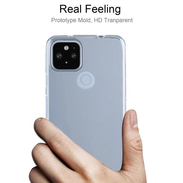 Google Pixel 5A 5G 0.75mm Ultra-thin Transparent TPU Soft Protective Case(Transparent)