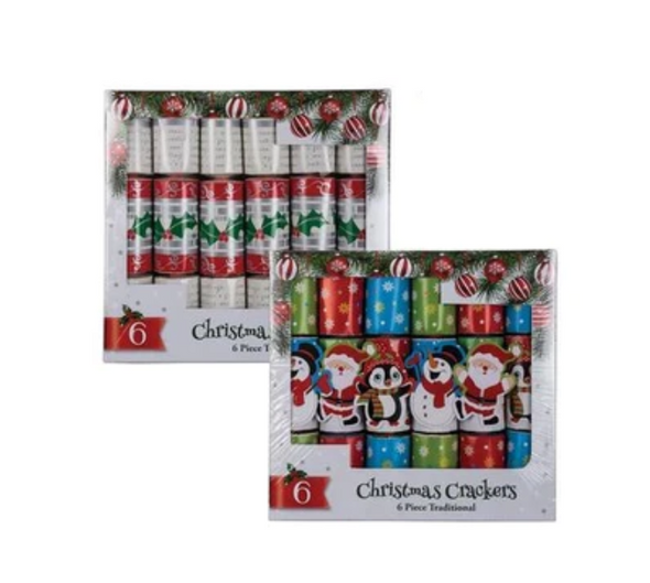 Xmas Traditional Crackers 6pc