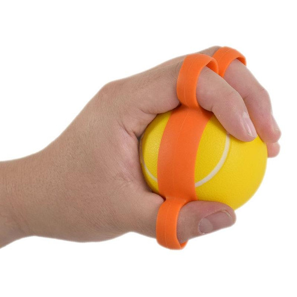 2 PCS Five-Finger Grip Ball Finger Strength Rehabilitation Training Equipment, Specification: 25 Pound Round (Silicone Sleeve)