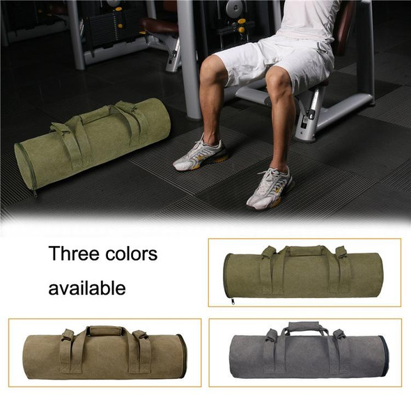 Adjustable Canvas Gym Sandbag Training Weightlifting Exercise Weightlifting Sandbag(Grey)