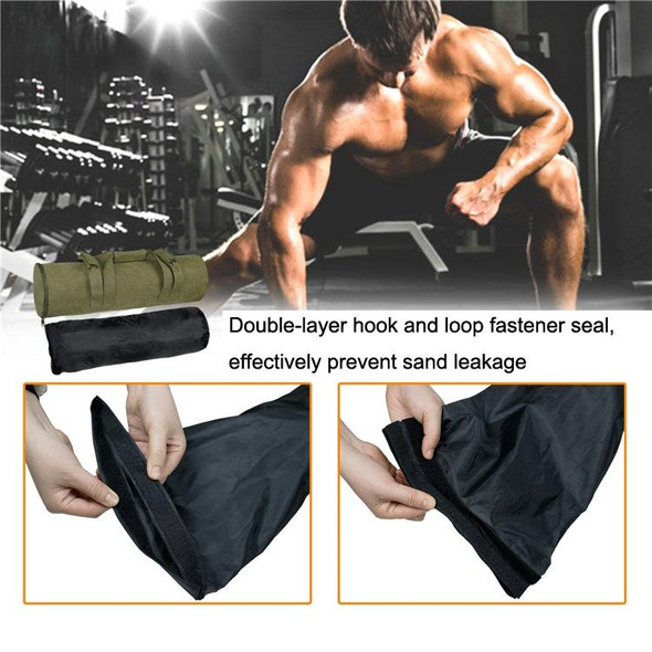 Adjustable Canvas Gym Sandbag Training Weightlifting Exercise Weightlifting Sandbag(Khaki)