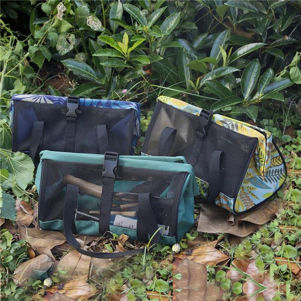 Multifunctional Breathable Portable Garden Tool Bag Fishing Gear Storage Bag(Dark Green)