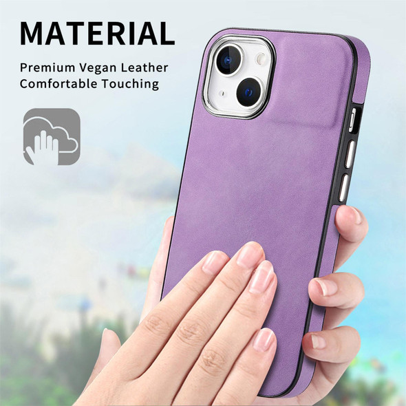 For iPhone 13 Skin-Feel Electroplating TPU Shockproof Phone Case(Purple)