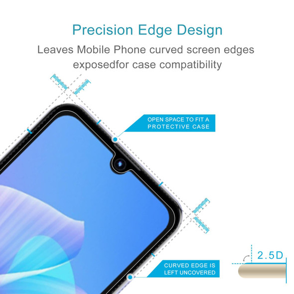 50 PCS 0.26mm 9H 2.5D Tempered Glass Film - Itel A26