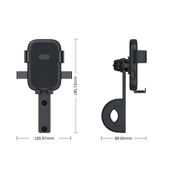 Q1 Motorcycle Mobile Phone Holder Metal Rearview Mirror Bicycle Bracket(Handlebar)