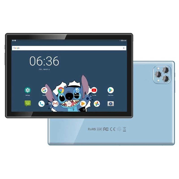BDF P50 4G LTE Tablet PC 10.1 inch, 8GB+256GB, Android 12 MTK6762 Octa Core, Support Dual SIM, EU Plug(Blue)