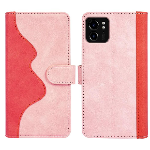 For Motorola Edge 40 Stitching Horizontal Flip Leatherette Phone Case(Red)