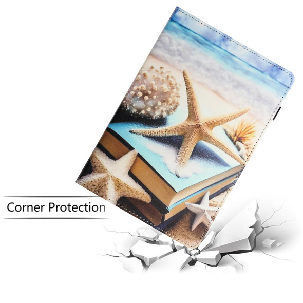 For Lenovo Tab M10 Plus 3rd Gen Sewing Litchi Texture Smart Leatherette Tablet Case(Starfish)