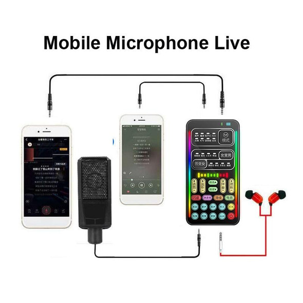 i9  Set Voice Changer Game Live Broadcast Mobile Computer Sound Card